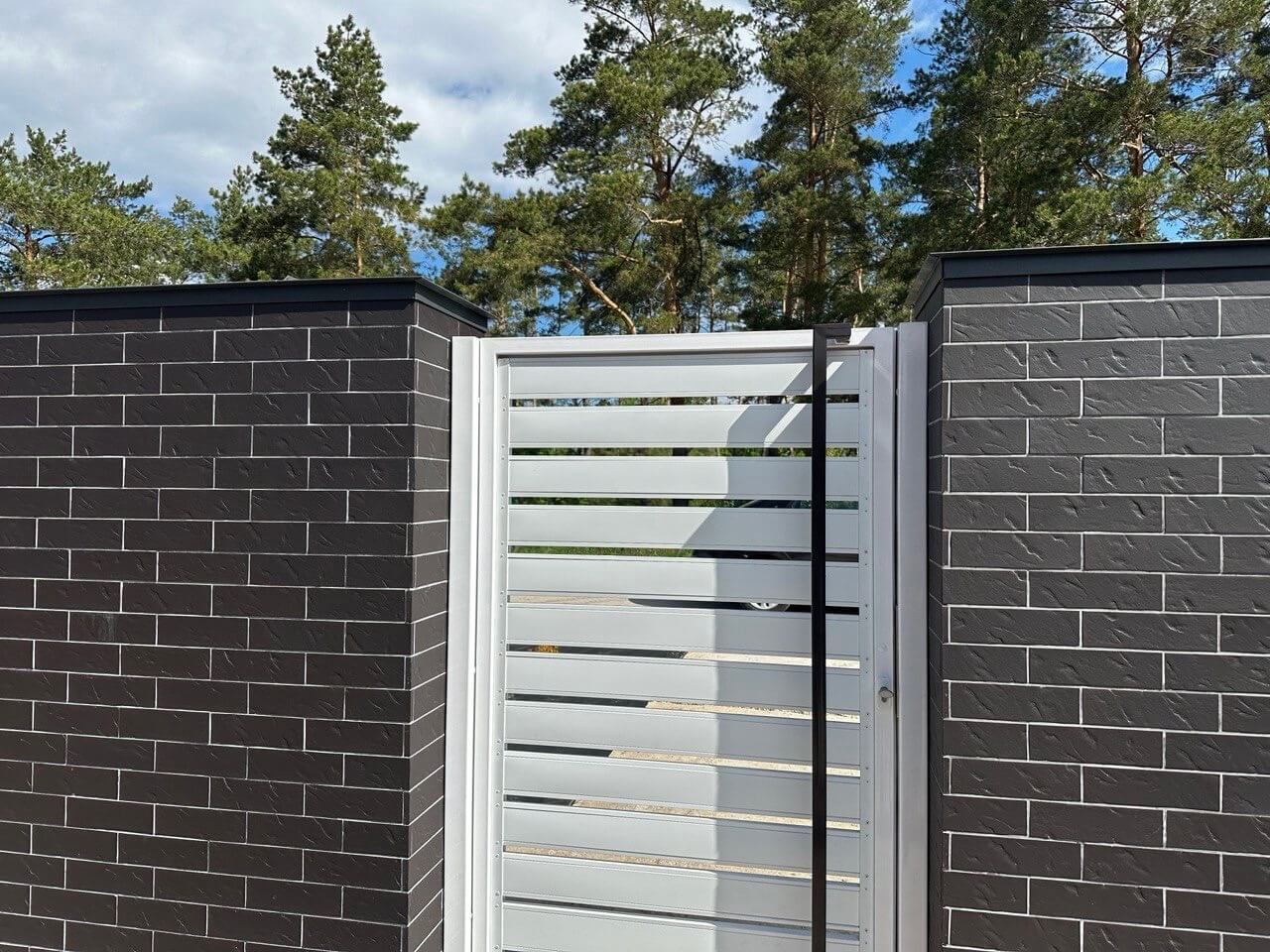 Калитка из металлопланкена RAL9003 Белый фото 3 в Иркутске