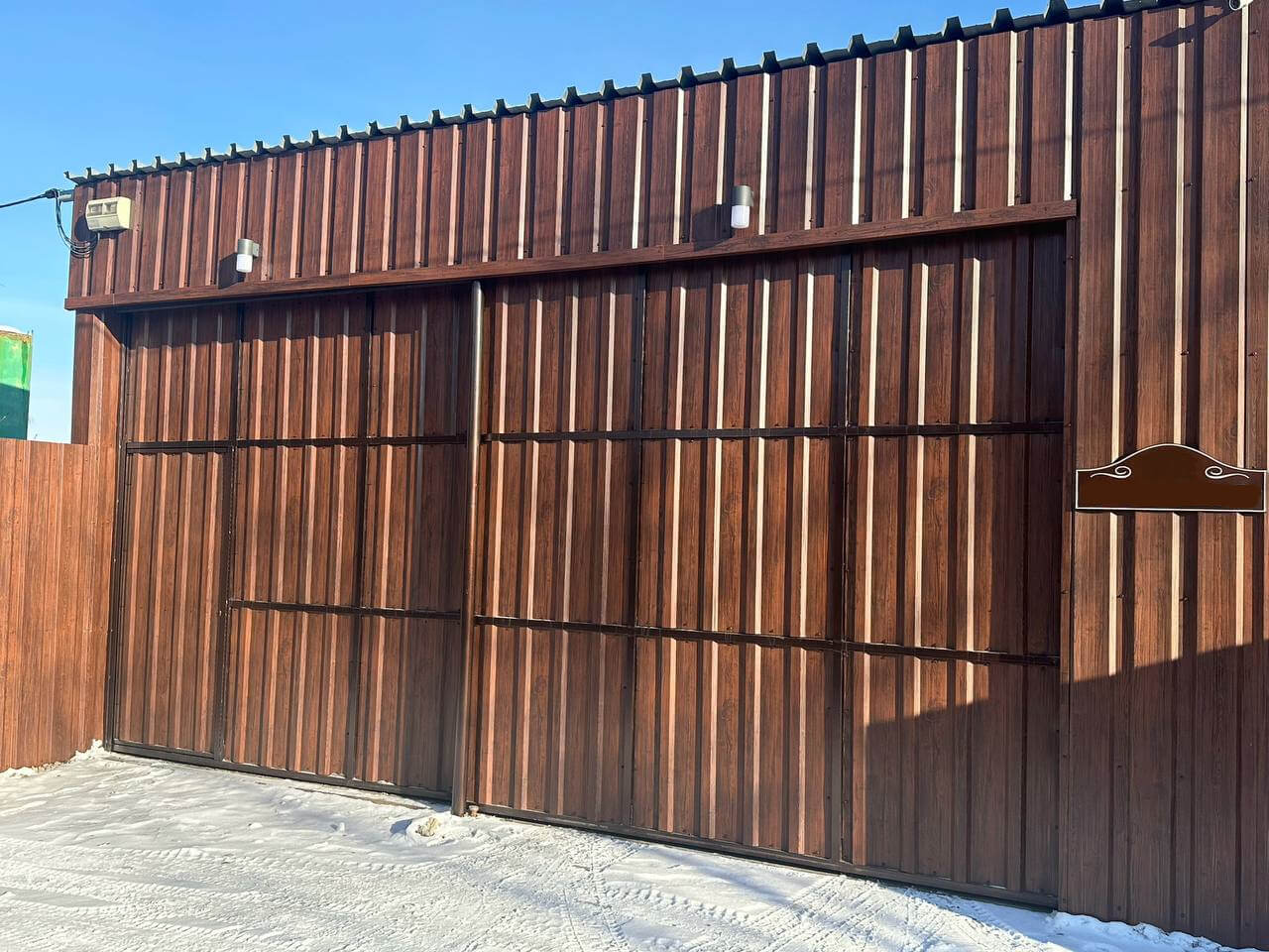Забор из профнастила НС-21 22м Античное Дерево Принтек фото 1 в Иркутске