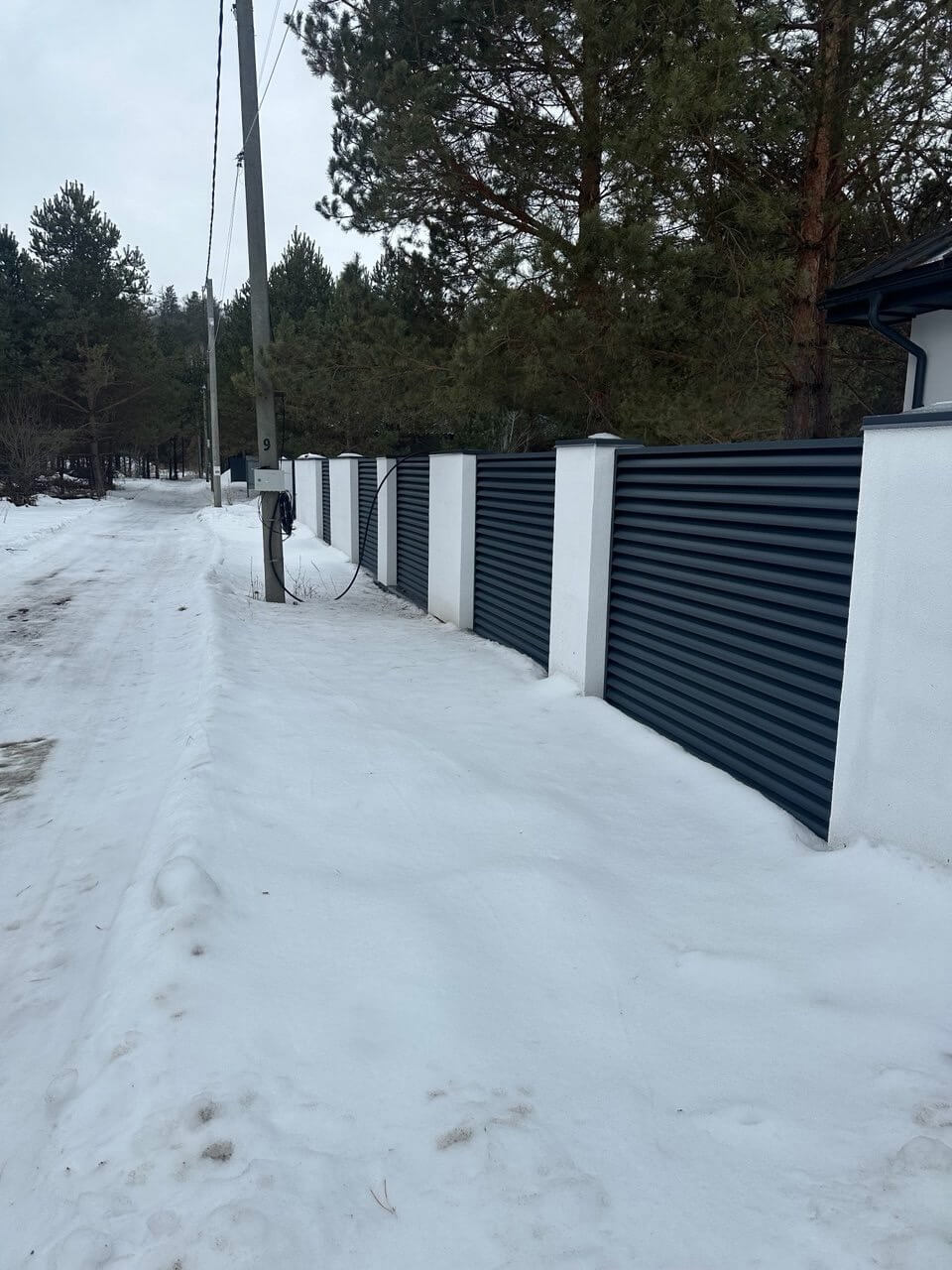 Забор-жалюзи 76м RAL7024/7024 Серый Графит двусторонний МАТТЕ фото 5 в Иркутске