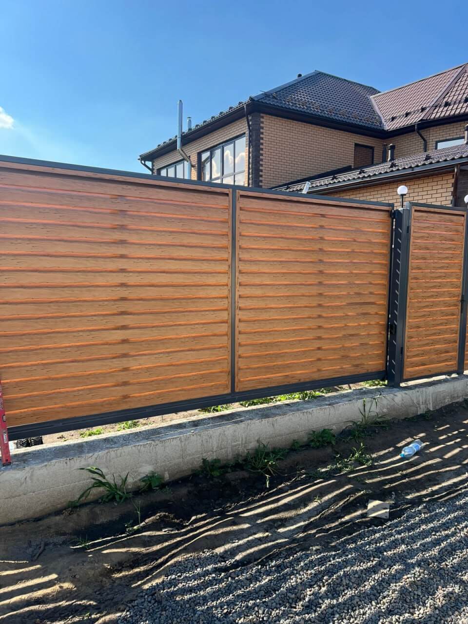 Забор-жалюзи из ламелей Хай-Тек 57м Кипарис 2xPrintech двусторонний фото 3 в Иркутске