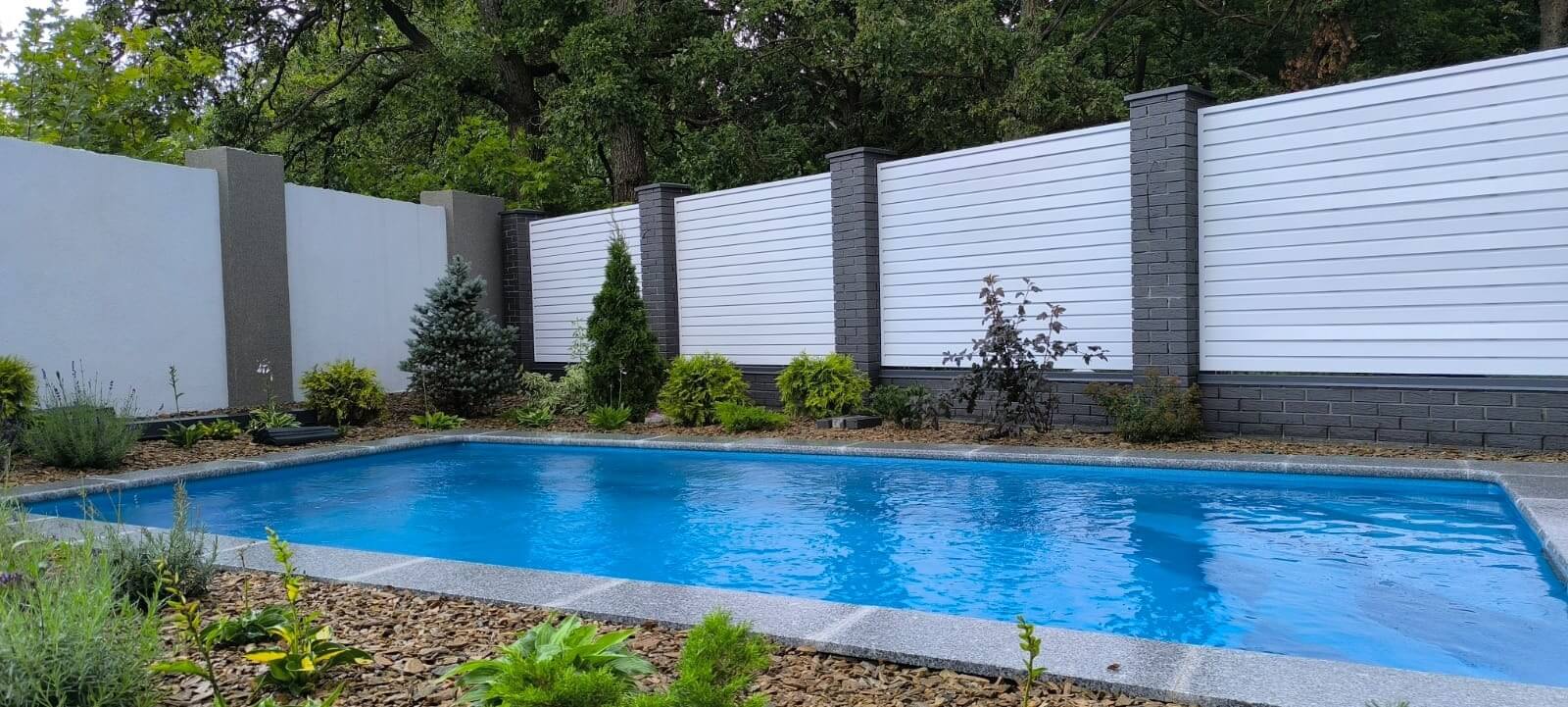 Забор-жалюзи из ламелей Хай-Тек 54м RAL9003 Белый фото 4 в Иркутске