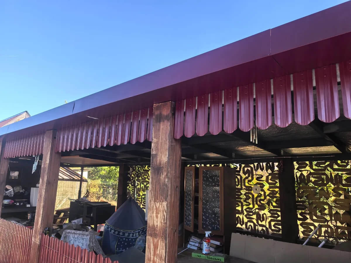 Евроштакетник под крышу беседки RAL3005/3005 Красное Вино двусторонний в Иркутске