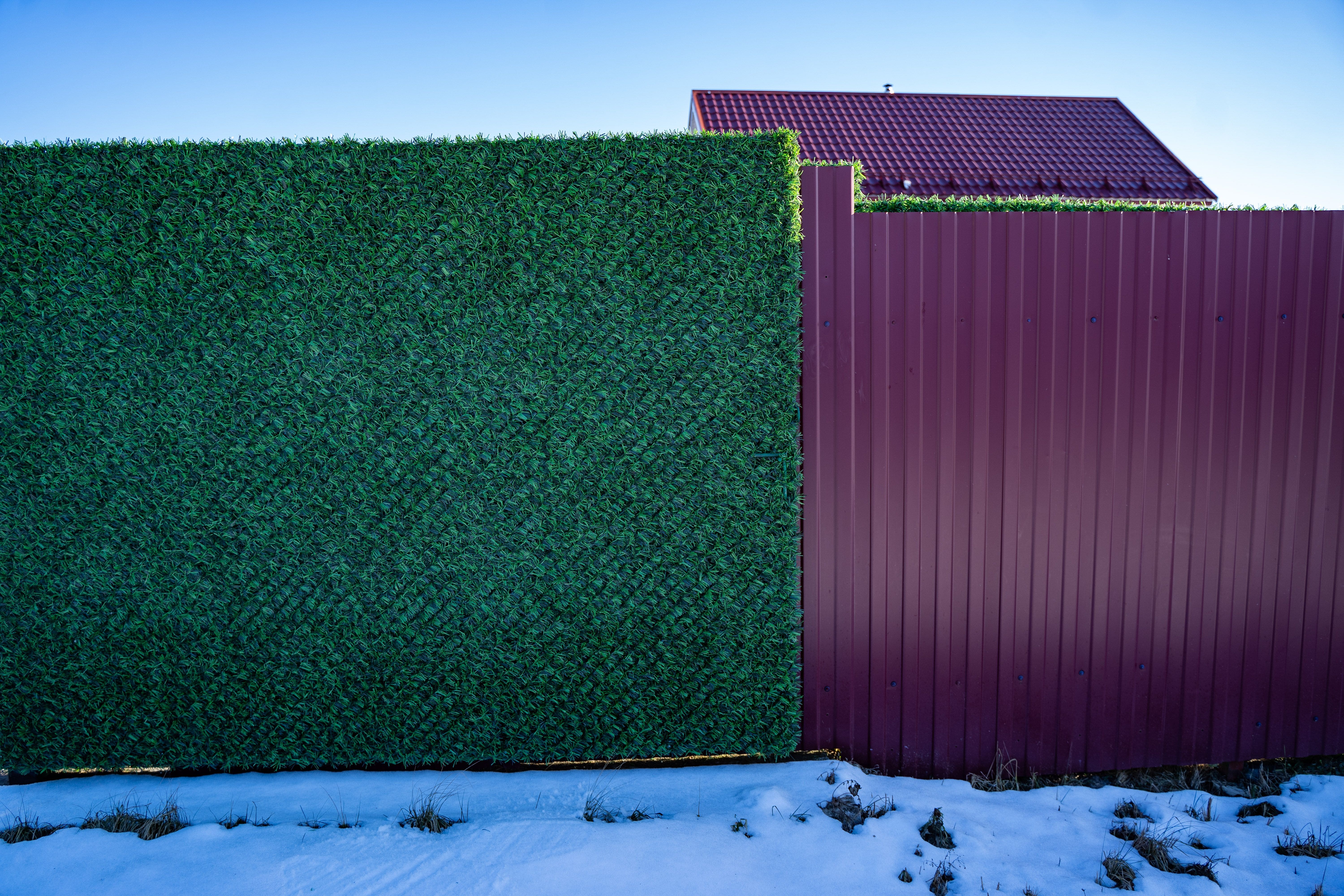 Вечнозеленый забор Grass Fence рулон 2м фото 2 в Иркутске