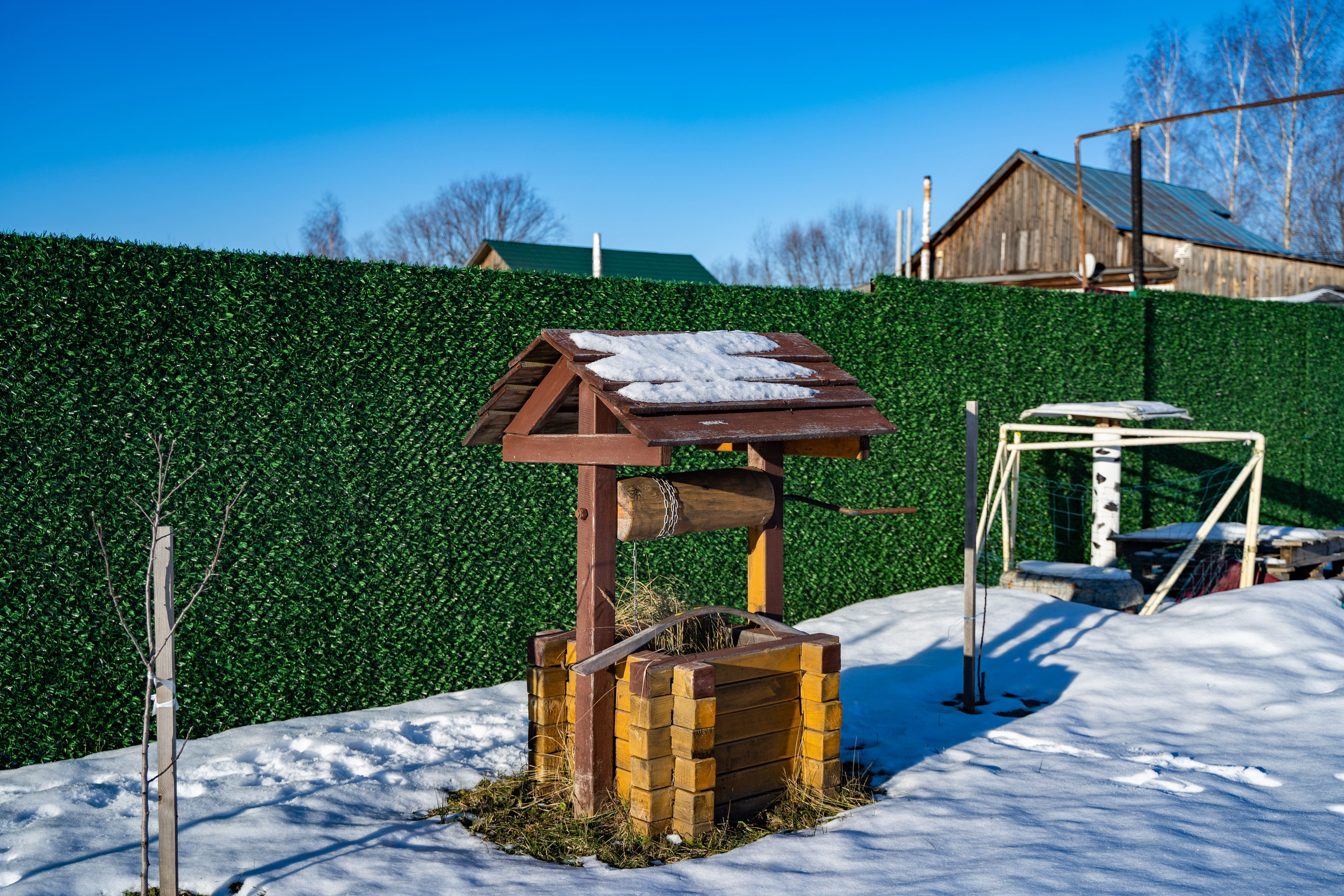 Вечнозеленый забор Grass Fence рулон 2м фото 7 в Иркутске