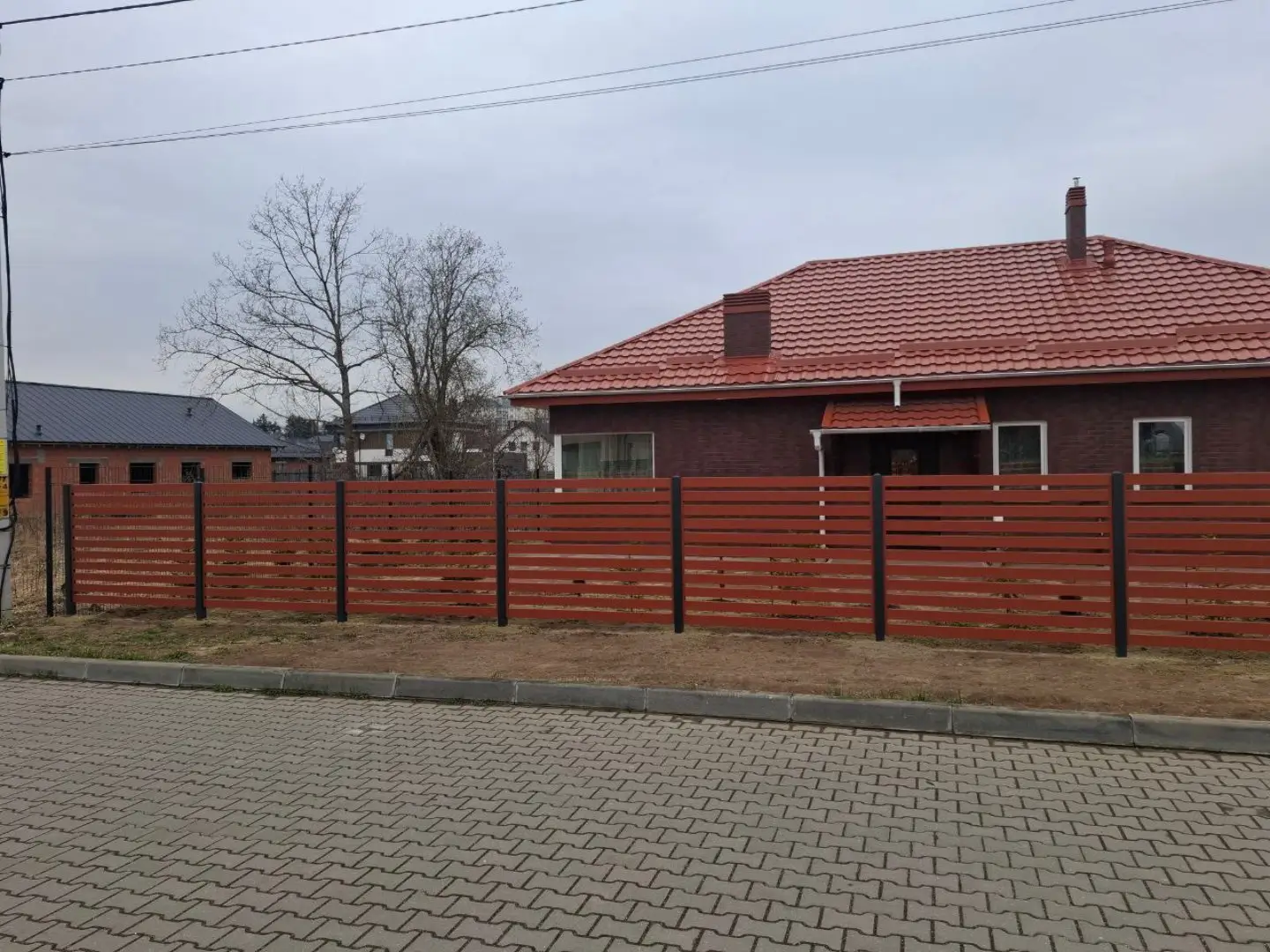 Забор-ранчо из металлопланкена 18м RAL8004 Терракотовый фото 3 в Иркутске